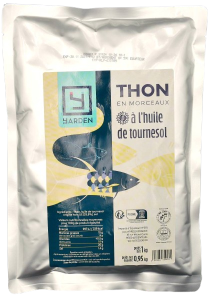 KOSHER TUNA IN VEGETABLE OIL KLP VL 1 KG.