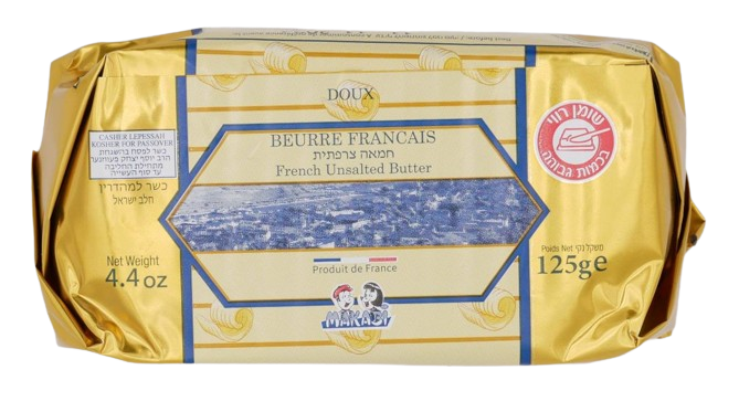 KOSHER UNSALTED BUTTER MK 125 GR.