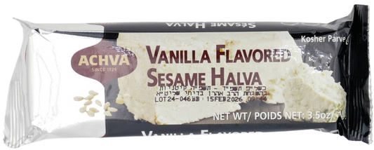 KOSHER VANILLA HALVA SNACK 100 GR.