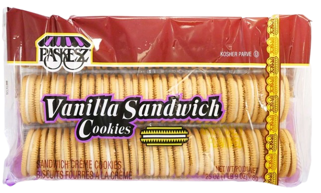 KOSHER VANILLA SANDWICH COOKIES PASKESZ 708 GR.
