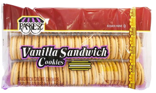 KOSHER VANILLA SANDWICH COOKIES PASKESZ 708 GR.