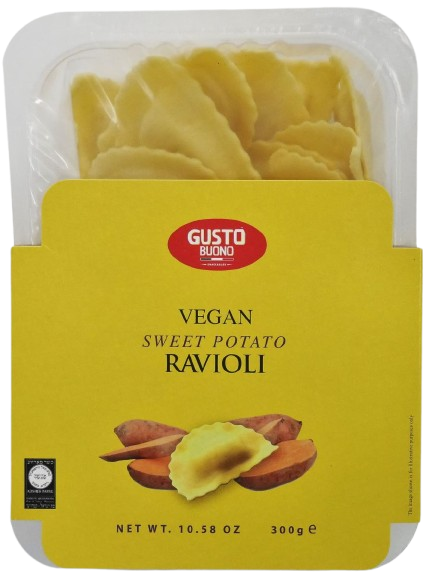 KOSHER VEGAN RAVIOLI  FILLED WITH SWEET POTATO 