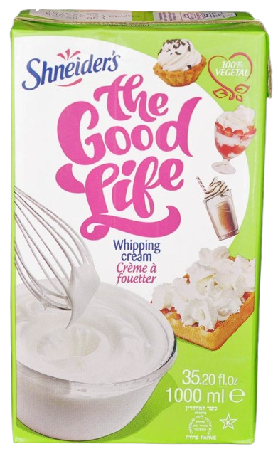 KOSHER WHIPPING CREAM PARVE SHNEIDERS 1 LT.
