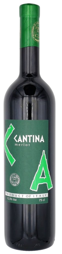 MERLOT CANTINA 750 ML. Kosher Red Wine From Italy