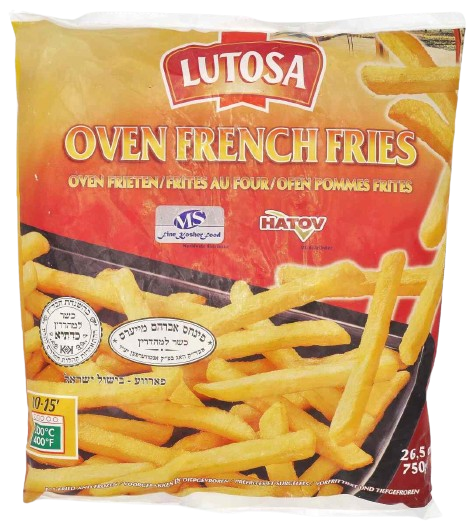 OVEN KOSHER FRENCH FRIES LUTOSA 
