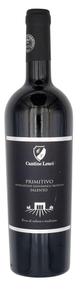PRIMITIVO LEUCI 750 ML. Kosher Red Wine From Italy