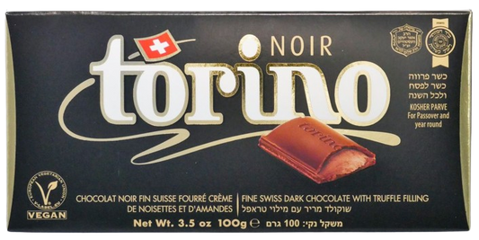 TORINO NOIR CAMILLE BLOCH KOSHER SWISS CHOCOLATE 100 GR.