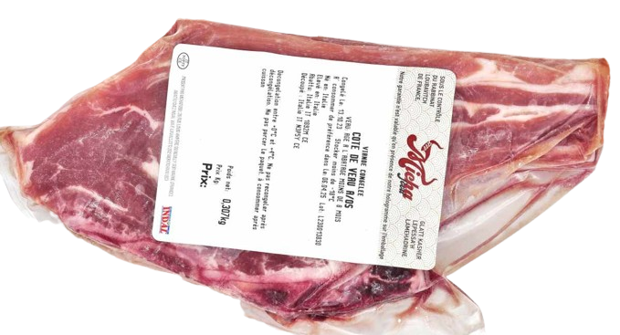 VEAL RIB GLATT KOSHER SL 400 GR.