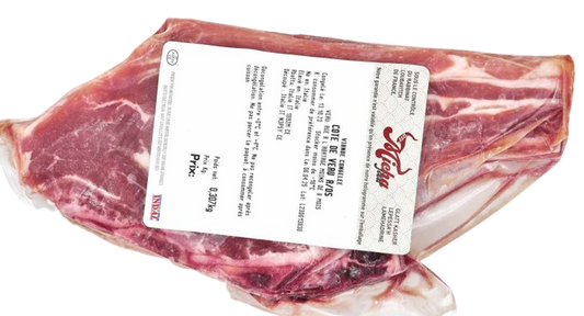 VEAL RIB GLATT KOSHER SL 400 GR.
